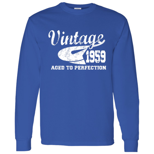 Vintage 1959 Aged To Perfection - Long Sleeve Tee