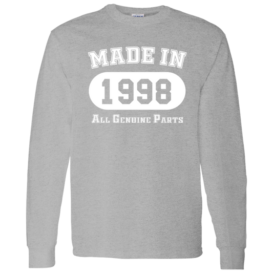 Made In 1998 All Genuine Parts - Long Sleeve Tee