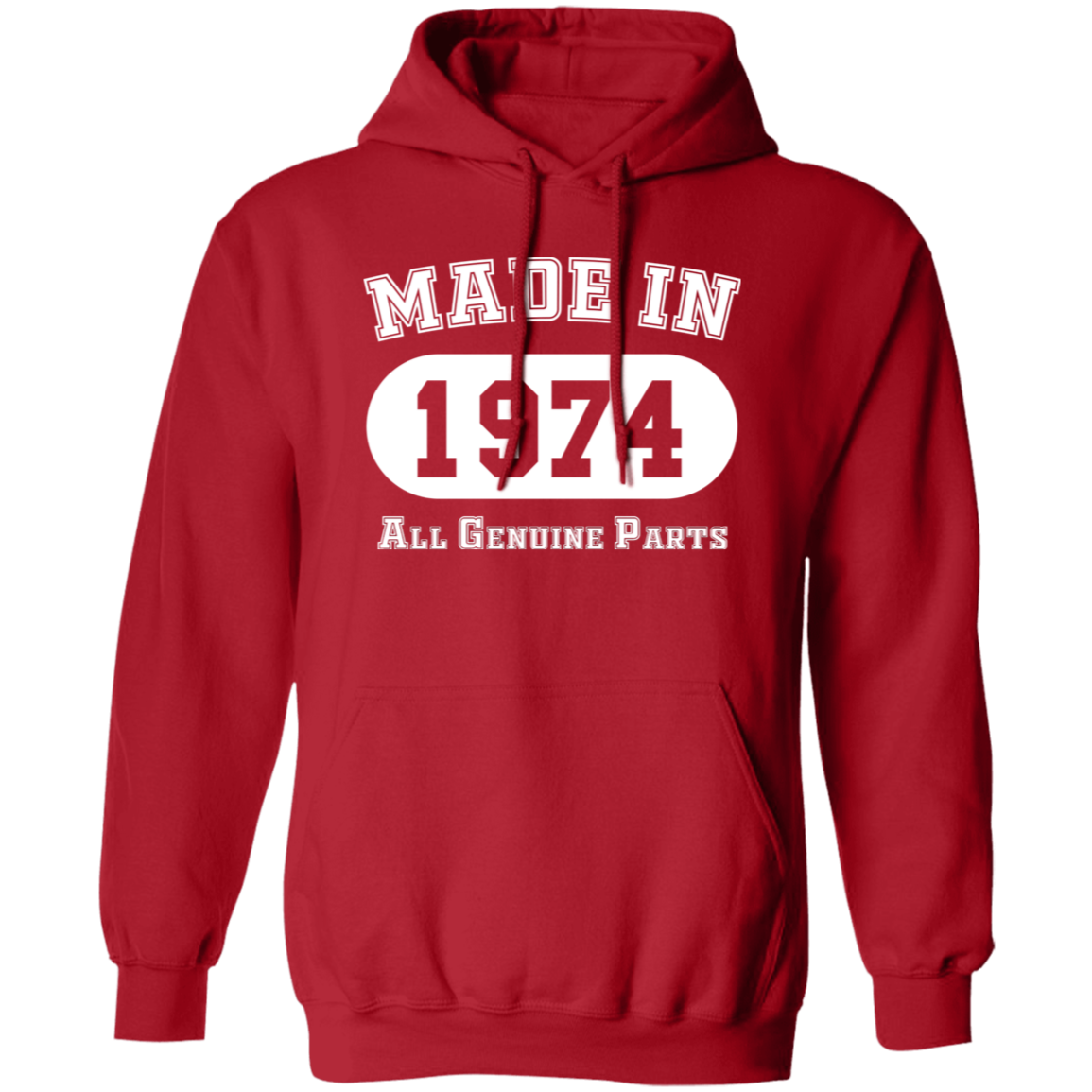 Made In 1974 All Genuine Parts - Hoodie