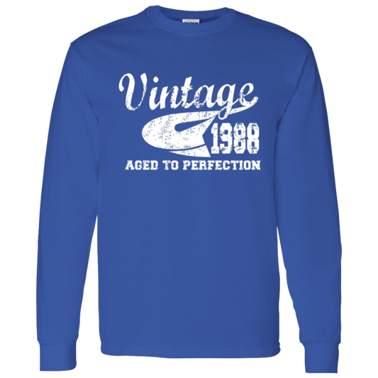 Vintage 1988 Aged To Perfection - Long Sleeve Tee