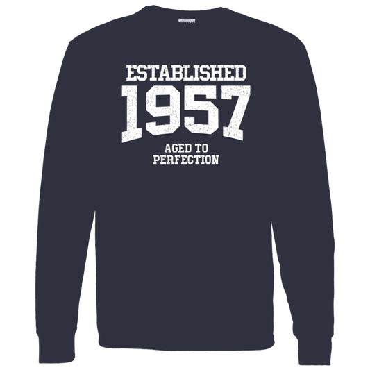 Established 1957 Aged To Perfection - Long Sleeve Tee