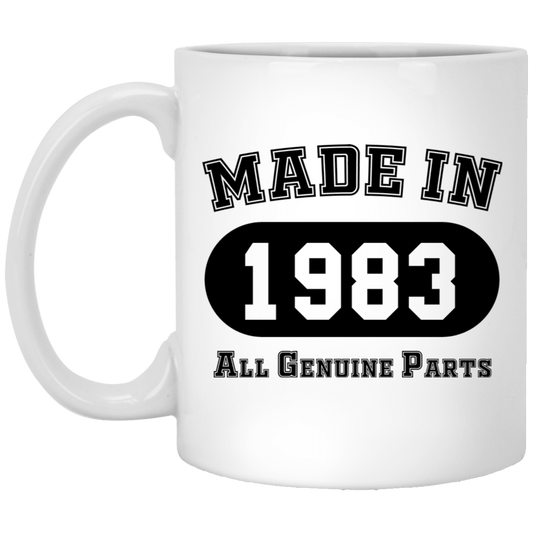 Made In 1983 All Genuine Parts  - Mugs