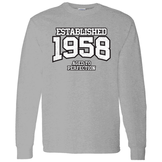 Established 1958 Aged To Perfection - Long Sleeve Tee