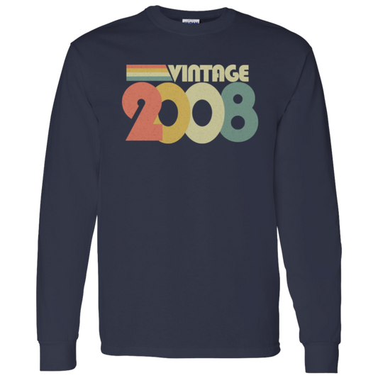 Retro Vintage 2008 - Long Sleeve Tee