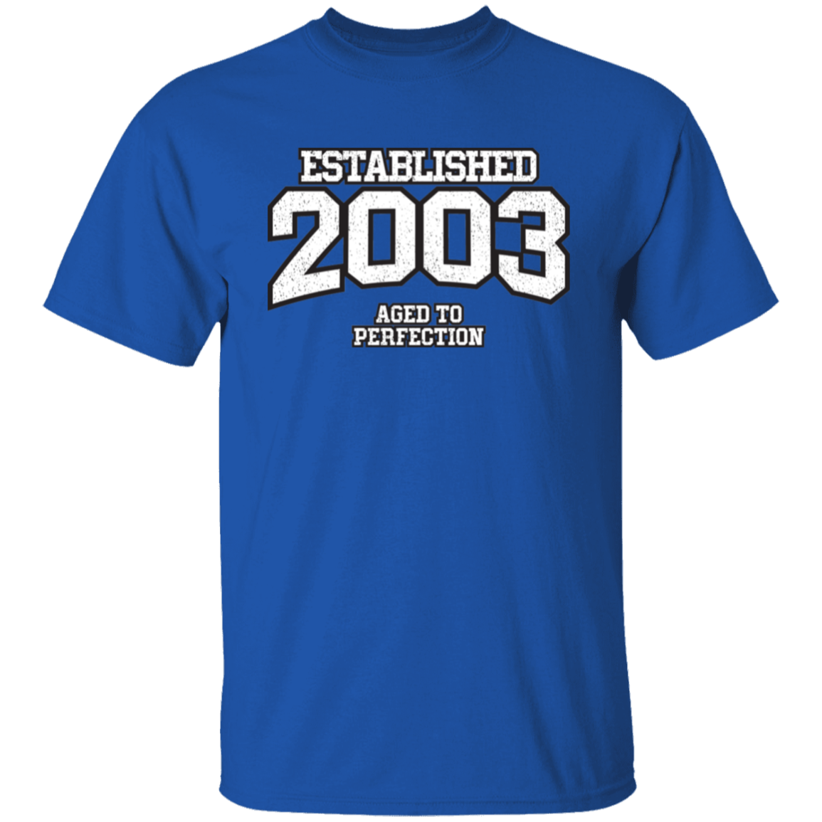 Established 2003 Aged To Perfection - T Shirt