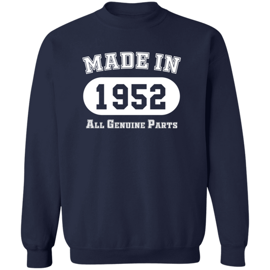 Made In 1952 All Genuine Parts - Sweatshirt