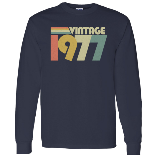 Retro Vintage 1977 - Long Sleeve Tee