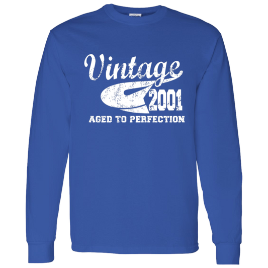 Vintage 2001 Aged To Perfection - Long Sleeve Tee