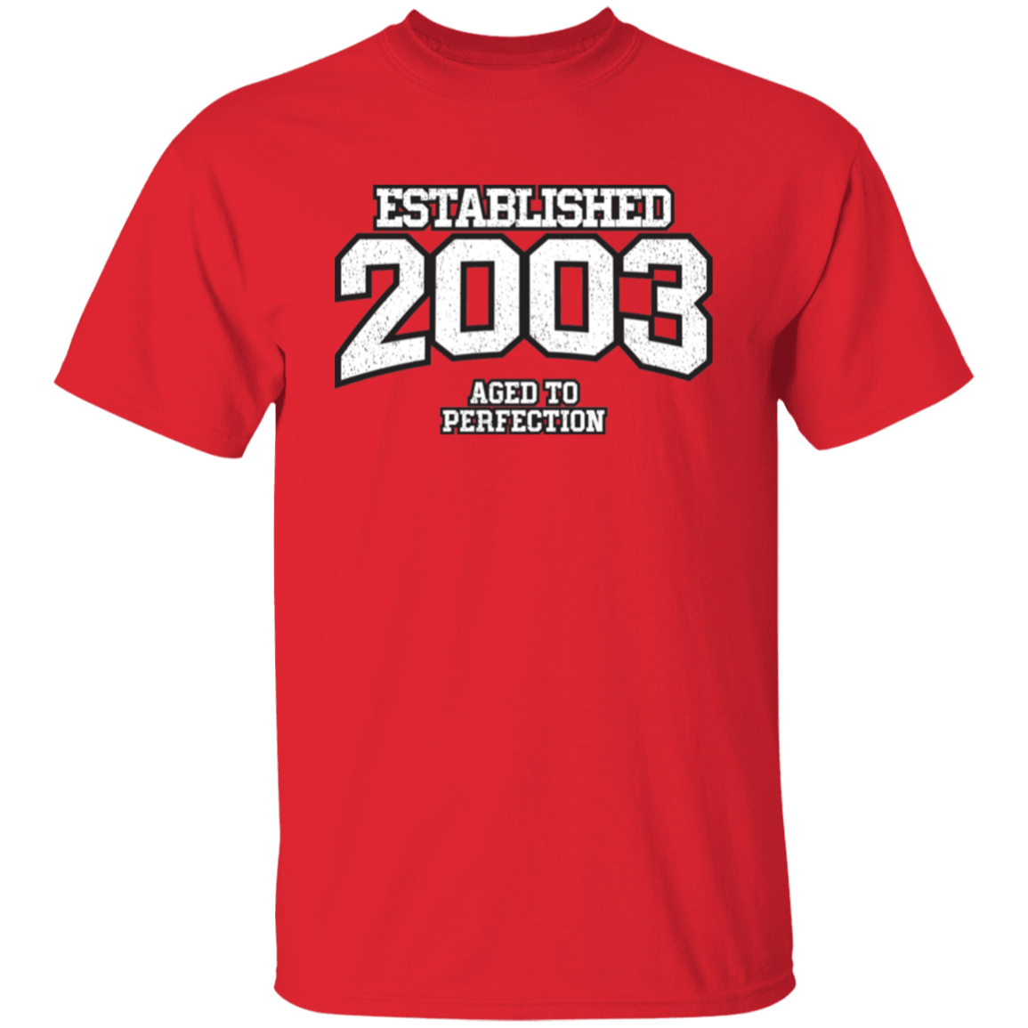 Established 2003 Aged To Perfection - T Shirt