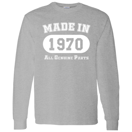 Made In 1970 All Genuine Parts - Long Sleeve Tee