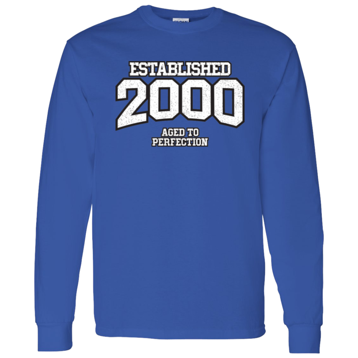 Established 2000 Aged To Perfection - Long Sleeve Tee