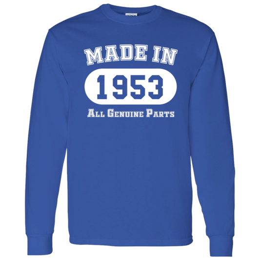 Made In 1953 All Genuine Parts - Long Sleeve Tee