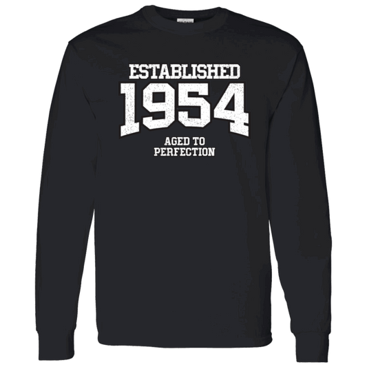 Established 1954 Aged To Perfection - Long Sleeve Tee