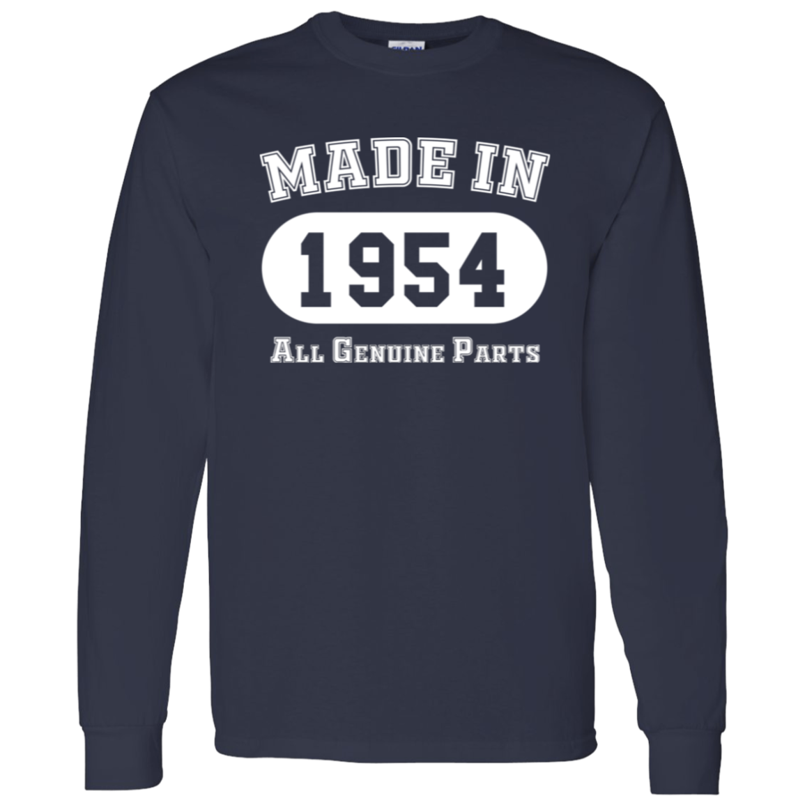 Made In 1954 All Genuine Parts - Long Sleeve Tee