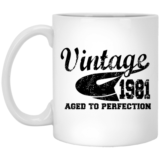 Vintage 1981 Aged To Perfection - Mugs