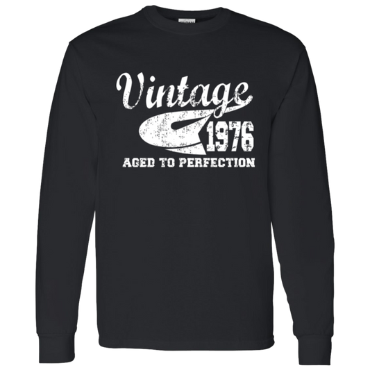 Vintage 1976 Aged To Perfection - Long Sleeve Tee