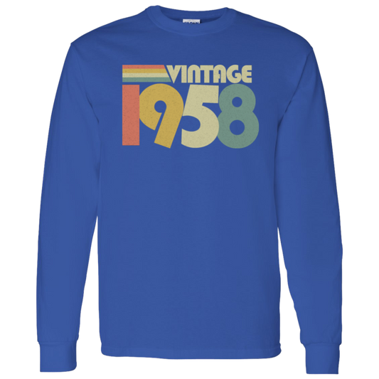 Retro Vintage 1958 - Long Sleeve Tee