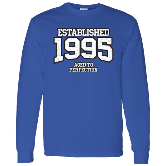 Established 1995 Aged To Perfection - Long Sleeve Tee