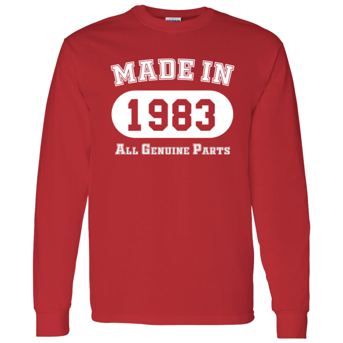 Made In 1983 All Genuine Parts - Long Sleeve Tee