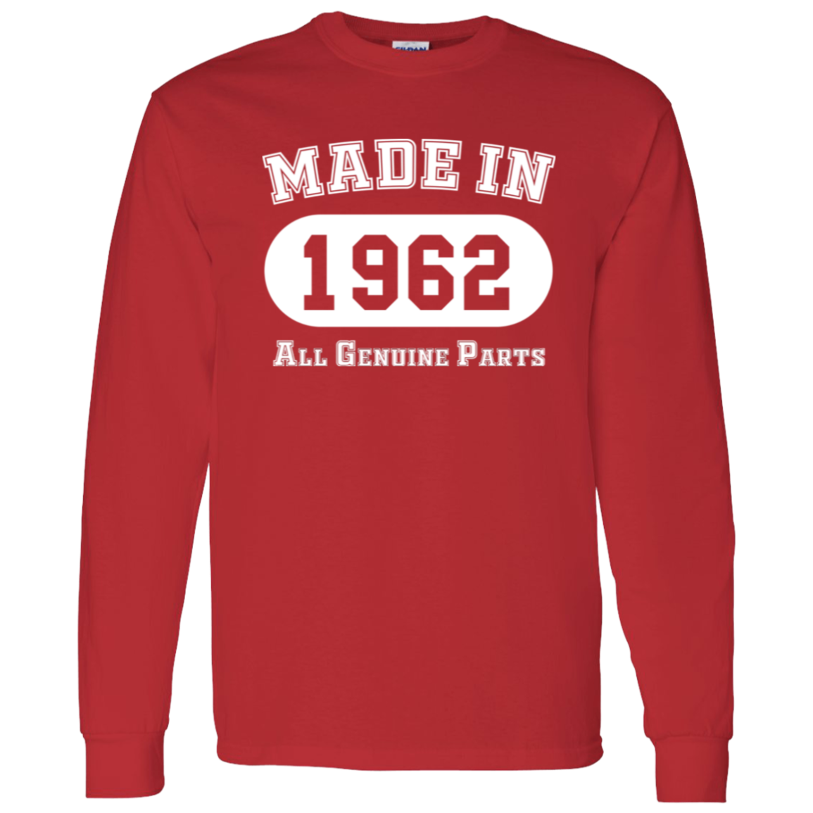 Made In 1962 All Genuine Parts - Long Sleeve Tee