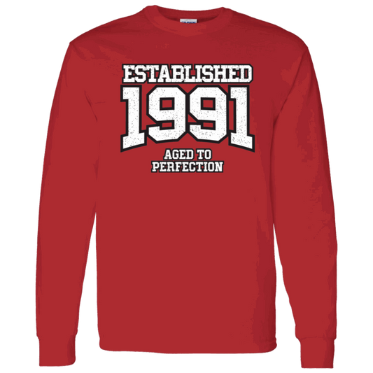 Established 1991 Aged To Perfection - Long Sleeve Tee