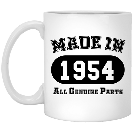 Made In 1954 All Genuine Parts  - Mugs