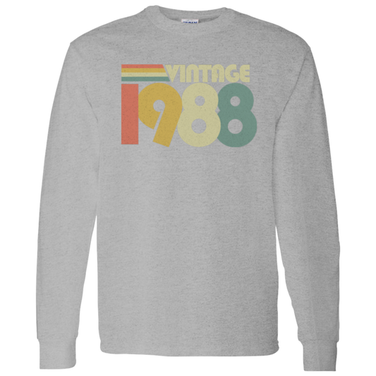 Retro Vintage 1988 - Long Sleeve Tee