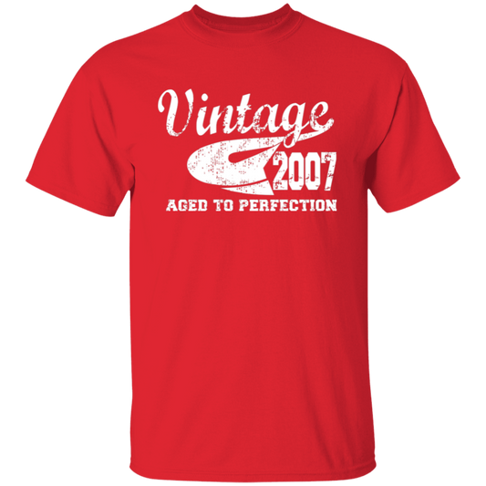 Vintage 2007 Aged To Perfection - T Shirt