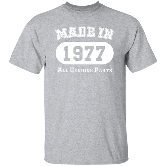 Made In 1977 All Genuine Parts - T Shirt