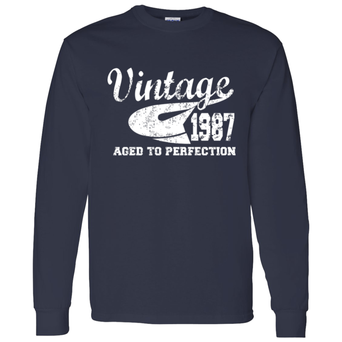 Vintage 1987 Aged To Perfection - Long Sleeve Tee