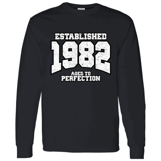 Established 1982 Aged To Perfection - Long Sleeve Tee