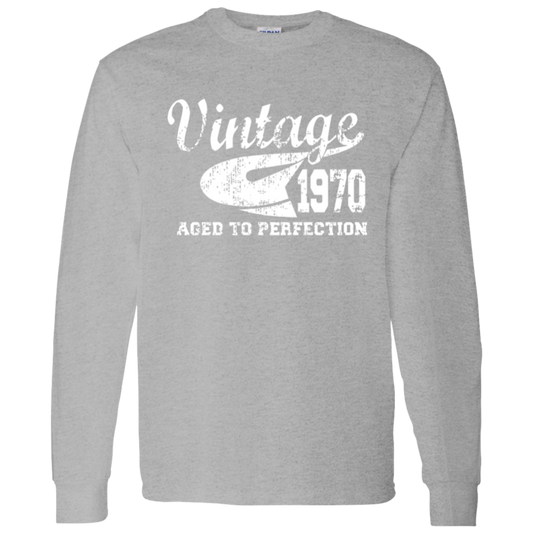 Vintage 1970 Aged To Perfection - Long Sleeve Tee