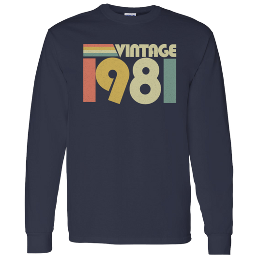 Retro Vintage 1981 - Long Sleeve Tee