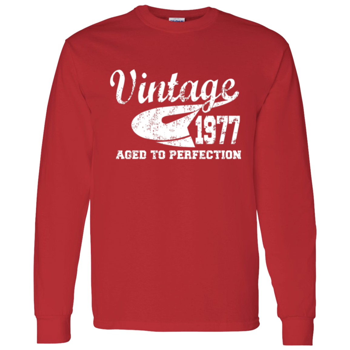 Vintage 1977 Aged To Perfection - Long Sleeve Tee