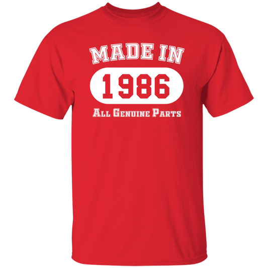 Made In 1986 All Genuine Parts - T Shirt