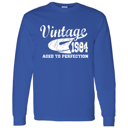 Vintage 1984 Aged To Perfection - Long Sleeve Tee