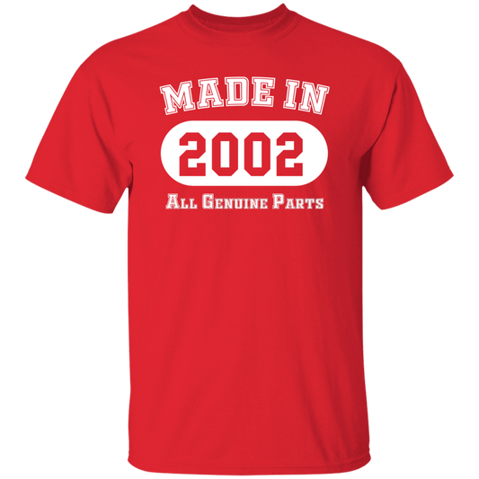 Made In 2002 All Genuine Parts - T Shirt