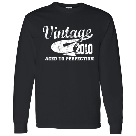 Vintage 2010 Aged To Perfection - Long Sleeve Tee