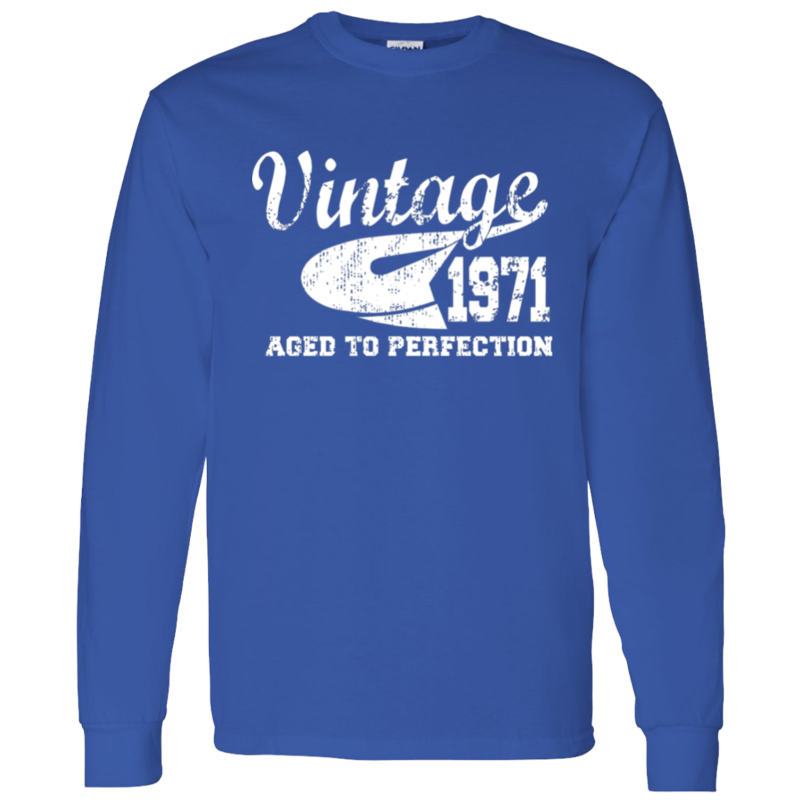 Vintage 1971 Aged To Perfection - Long Sleeve Tee