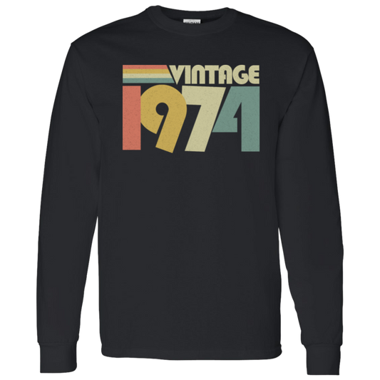 Retro Vintage 1974 - Long Sleeve Tee