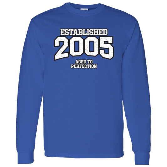 Established 2005 Aged To Perfection - Long Sleeve Tee