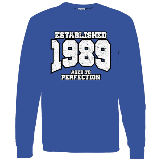 Established 1989 Aged To Perfection - Long Sleeve Tee