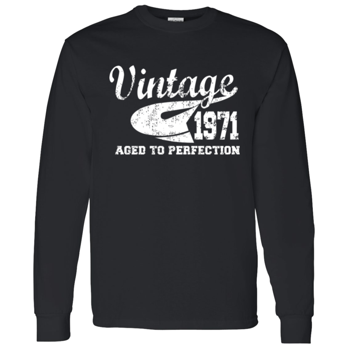 Vintage 1971 Aged To Perfection - Long Sleeve Tee