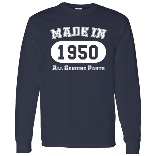 Made In 1950 All Genuine Parts - Long Sleeve Tee