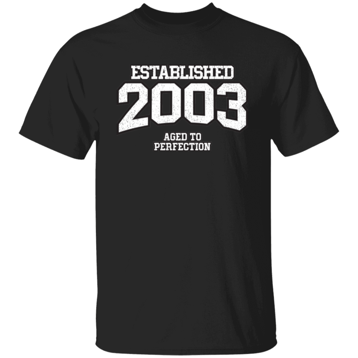 Established 2003 Aged To Perfection - T Shirt