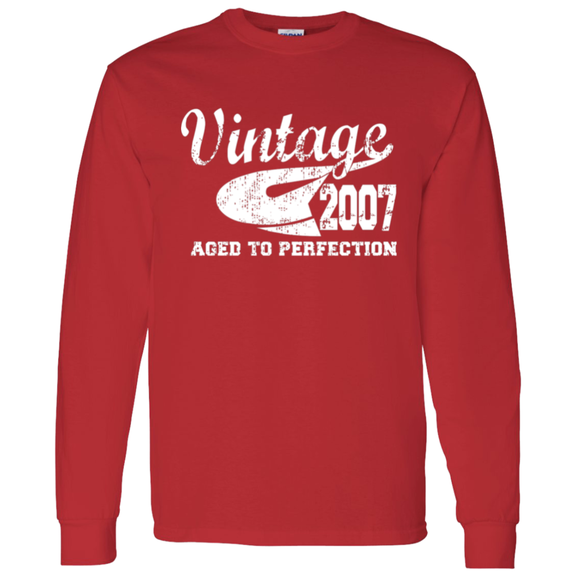 Vintage 2007 Aged To Perfection - Long Sleeve Tee