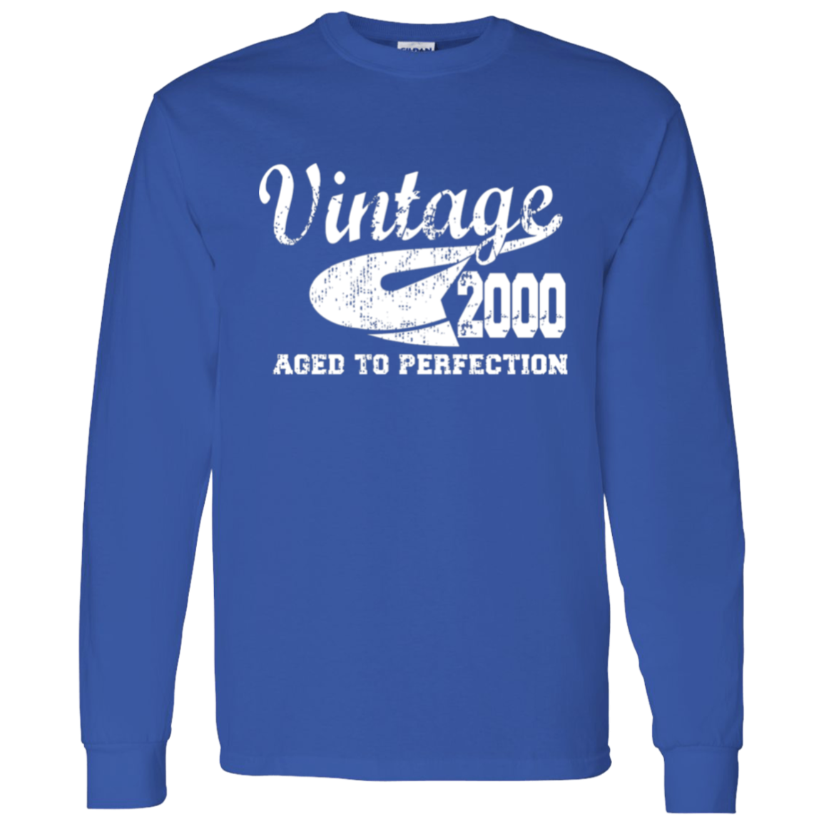 Vintage 2000 Aged To Perfection - Long Sleeve Tee