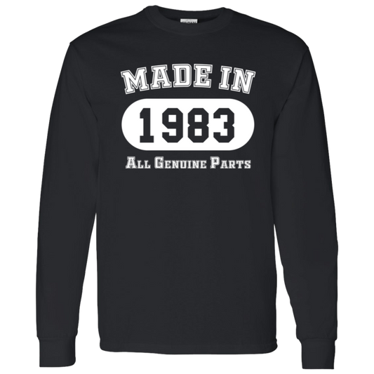 Made In 1983 All Genuine Parts - Long Sleeve Tee