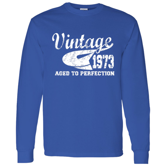 Vintage 1973 Aged To Perfection - Long Sleeve Tee