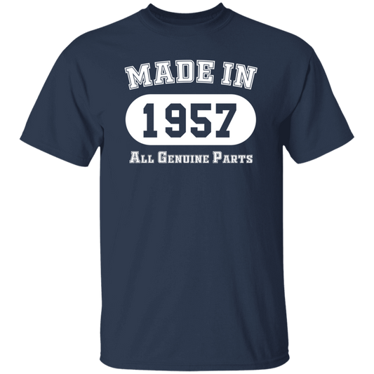 Made In 1957 All Genuine Parts - T Shirt